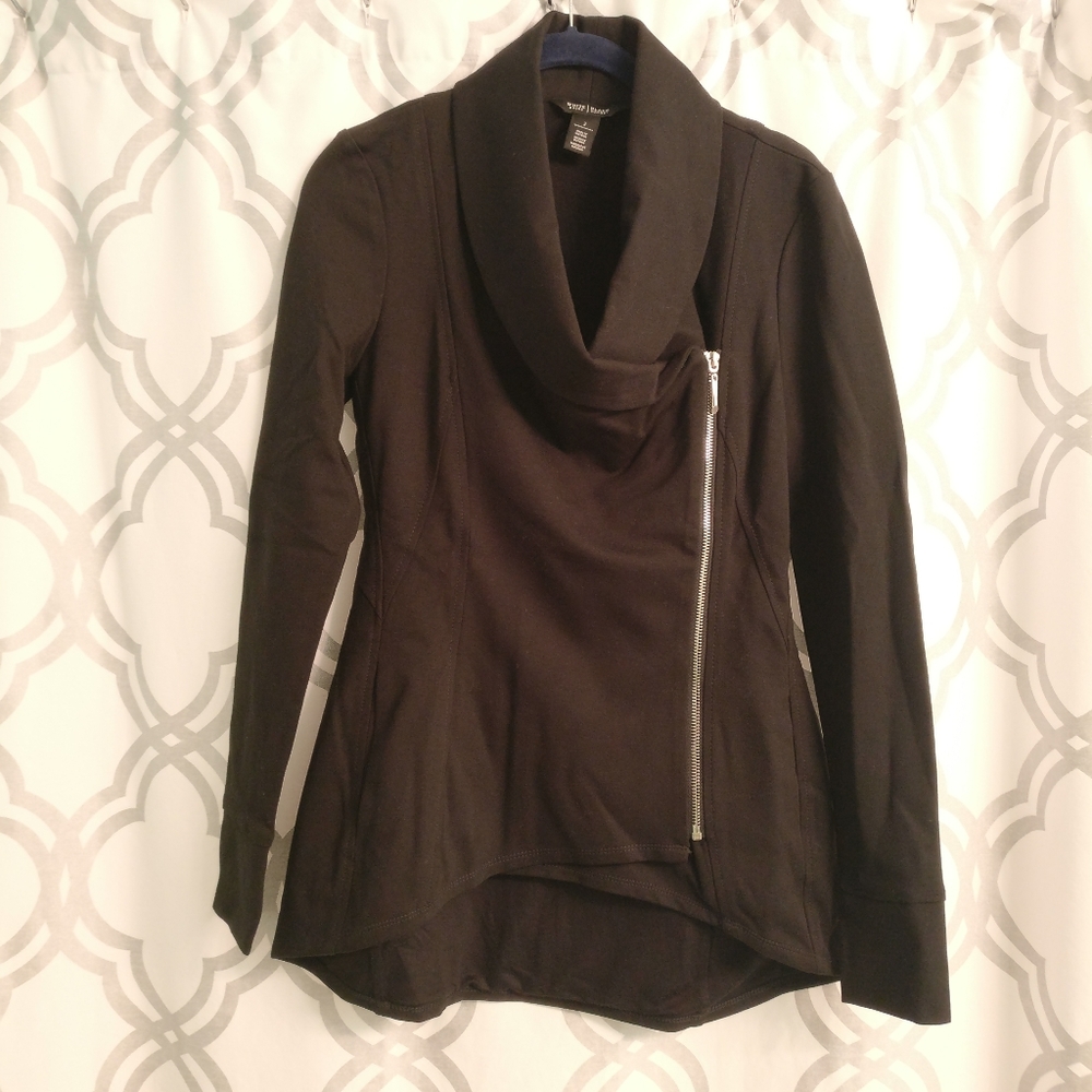 White House Black Market Jacket Cowl Neck